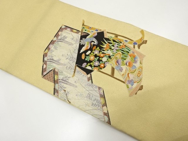 Japanese Kimono / Antique / Fukuro Obi Silk